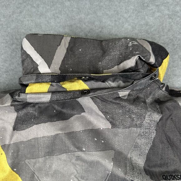 Quiksilver Dry Flight Tech 10K Snow Jacket Youth Boy Medium 12 Full Zip Ski - Picture 12 of 16